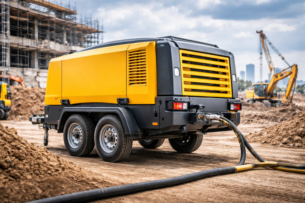 mobiele compressor huren